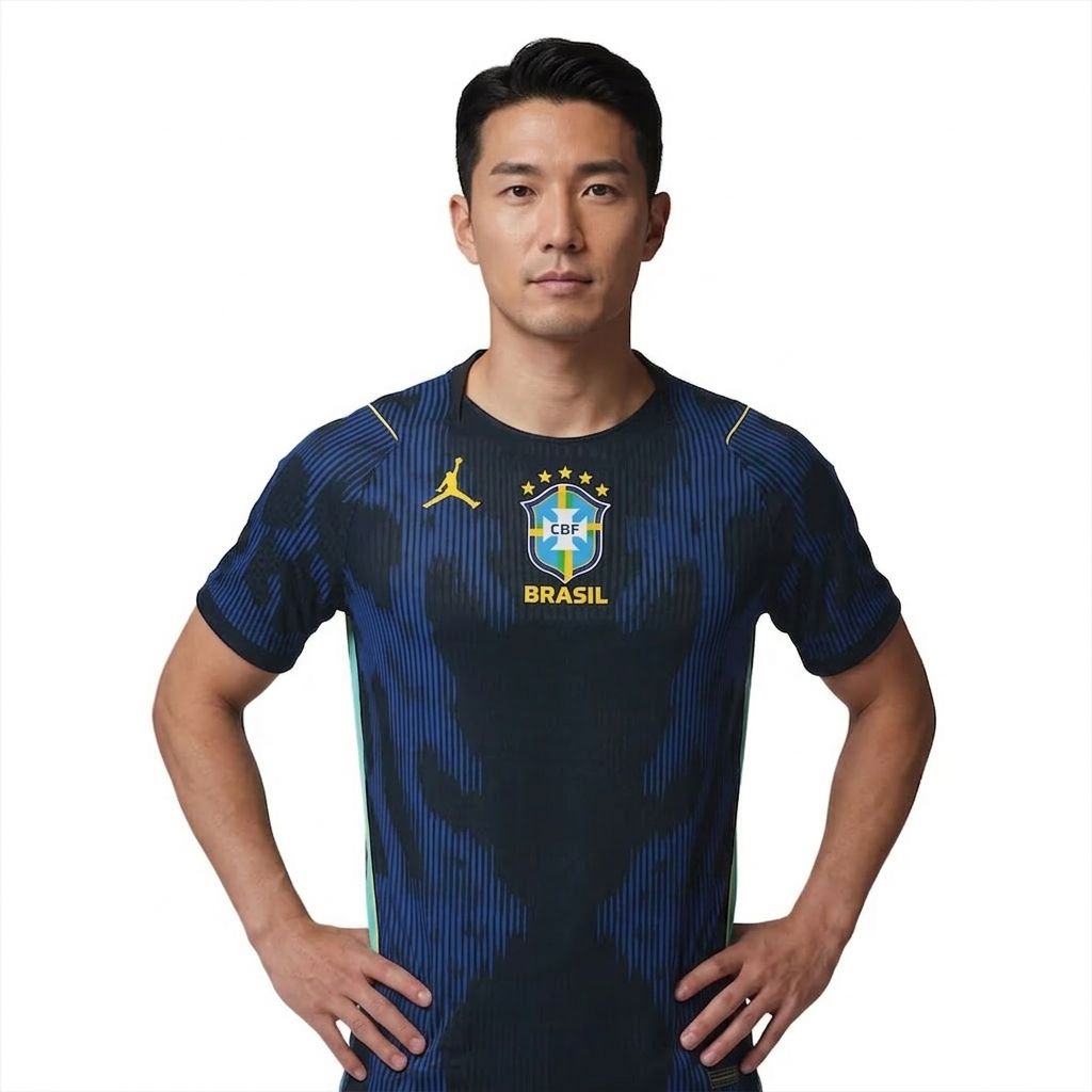 Camisa do Brasil II Jogador Masculina Nike Jordan